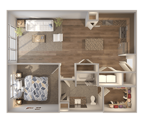 Skyline at Midtown A4b-1 Floorplan